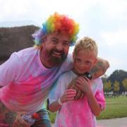 Hundreds took part in a colour run in Trinity Park for Suffolk Mind over the weekend