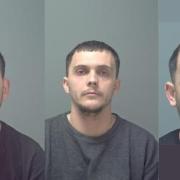 (L-R) Altin Marku, Mariglen Markaj and Refik Shehi are now all serving jailtime after being sentenced at Ipswich Crown Court on Friday.