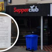 Supper Club has been forced to close by Suffolk Police who have placed a notice in the window