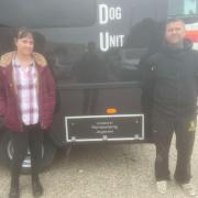 Catherine Jayaram and Darren Debenham have worked to get the ambulance repurposed for a dog unit