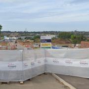 The site in Brantham where the homes are being built