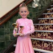 Phoebe Woods won trophies in Blackpool earlier in the month and has hopes of being a Strictly Come Dancing pro