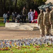 Ipswich falls silent to remember the fallen over Armistice Day.