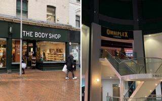 The Body Shop is closing its Ipswich store, while there is doubt over the future of the Omniplex cinema