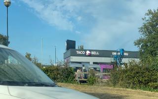 Signs for a new Taco Bell restaurant have been put up in Ipswich