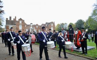 A parade was held in Christchurch Park on Remembrance Sunday