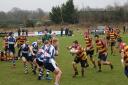 Ipswich YM on the attack against Subury Talbots. Picture: DEBBIE TAYLOR