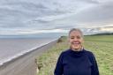 Amanda pictured on the East Anglian coast