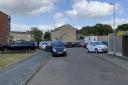 Police in Mottram Close in Ipswich on Monday