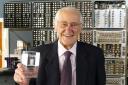 Simon Lavington, Emeritus Professor of Computer Science at the University of Essex, receiving his Honorary Fellowship at the National Museum of Computing at Bletchley Park.