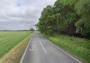 Foxhall Road outside Ipswich was closed after the crash