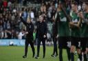 A happy Ryan Lowe after the win over Ipswich at Home Park