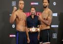 Ipswich's Fabio Wardley, left, defends his English heavyweight title against Nick Webb at Matchroom Fight Camp tonight