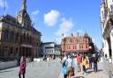 Ipswich high street was swarming with people as the shops, hairdressers and pubs re-open today (April 12)