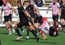 Colchester's Dan Whiteman races down the pitch in their win at Harpenden. Picture: PICAXIS PHOTOGRAPHY