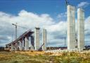 More never been seen before pictures of when the Orwell Bridge was being constructed