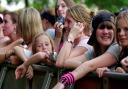 Fans at Busted's Christchurch Park concert in 2004