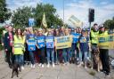 Radiographers strike at Ipswich hospital