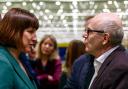 Leader of Ipswich Borough Council Neil MacDonald with Chancellor, Rachel Reeves