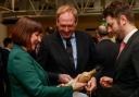 Jack Abbott with shadow chancellor Rachel Reeves