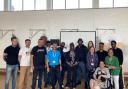 The speakers and organisers together at the anti-knife crime event on Friday