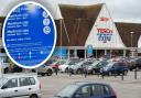 A man is warning others to be careful after he received a fine for parking in Tesco car park for more than an hour