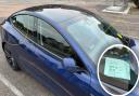 A man from Ipswich received a parking fine despite displaying a ticket in the window