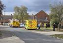 Emergency services attended the scene of an incident in a residential street in Ipswich