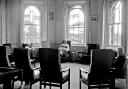 Oscar Joachim's photograph of patients sitting in the day room at St Clement’s.