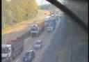 There are delays on the A14 near Ipswich