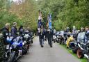 The Funeral of Anthony Valentine who served in all three armed services and was accompanied by a motorcycle guard of honour.