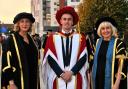 Kieran McKenna receives his honorary doctorate at the University of Suffolk