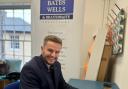 Scott Emsden, partner at Bates Wells and Braithwaite, at its pop-up branch in Hadleigh