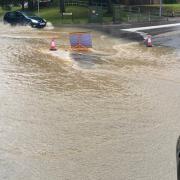 Roads in Haverhill have flooded due to heavy rain