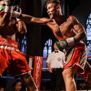 Billy Bird, right, now fights for the English title in Brentwood on September 21. Picture: MARK HEWLETT