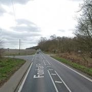 There were delays on Foxhall Road this morning after the crash