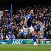 Wes Burns celebrates after scoring in Saturday's 2-1 home win against Accrington Stanley.