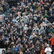 Out in force - Town fans at Gillingham.