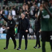 A happy Ryan Lowe after the win over Ipswich at Home Park