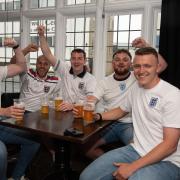 England fans at the Gardeners Arms in Ipswich for Euro 2020, which was held in the summer of 2021