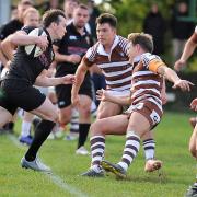 Colchester's David Higgins speeds towards the Southend defensive line. Picture: PICAXIS PHOTOGRAPHY