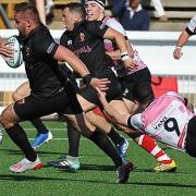 Colchester's Dan Whiteman races down the pitch in their win at Harpenden. Picture: PICAXIS PHOTOGRAPHY