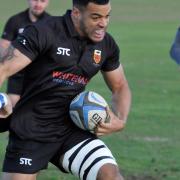 Colchester's star man Damien Brambley powers through at Old Haberdashers. Picture: RICHARD PARKER