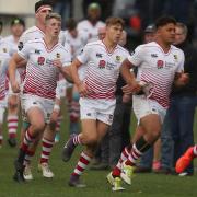 St Joseph's College team trot out to play at the St Jo's Rugby Festival. 

Picture: SEANA HUGHES