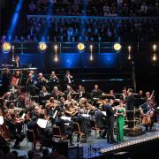 The John Wilson Orchestra performing at this year's Snape Proms. Photo: Chris Christodoulou