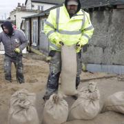 Emergency services and residence at Jaywick prepar for possible flooding.