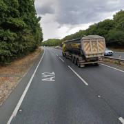 There are lengthy delays on the A12 near Ipswich this morning