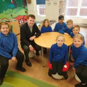 Ipswich MP Tom Hunt visited Cliff Lane Primary School, Tom Hunt's office