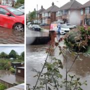 Ashcroft Road flooded in May.