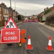 Road closed in Ipswich after a water leak